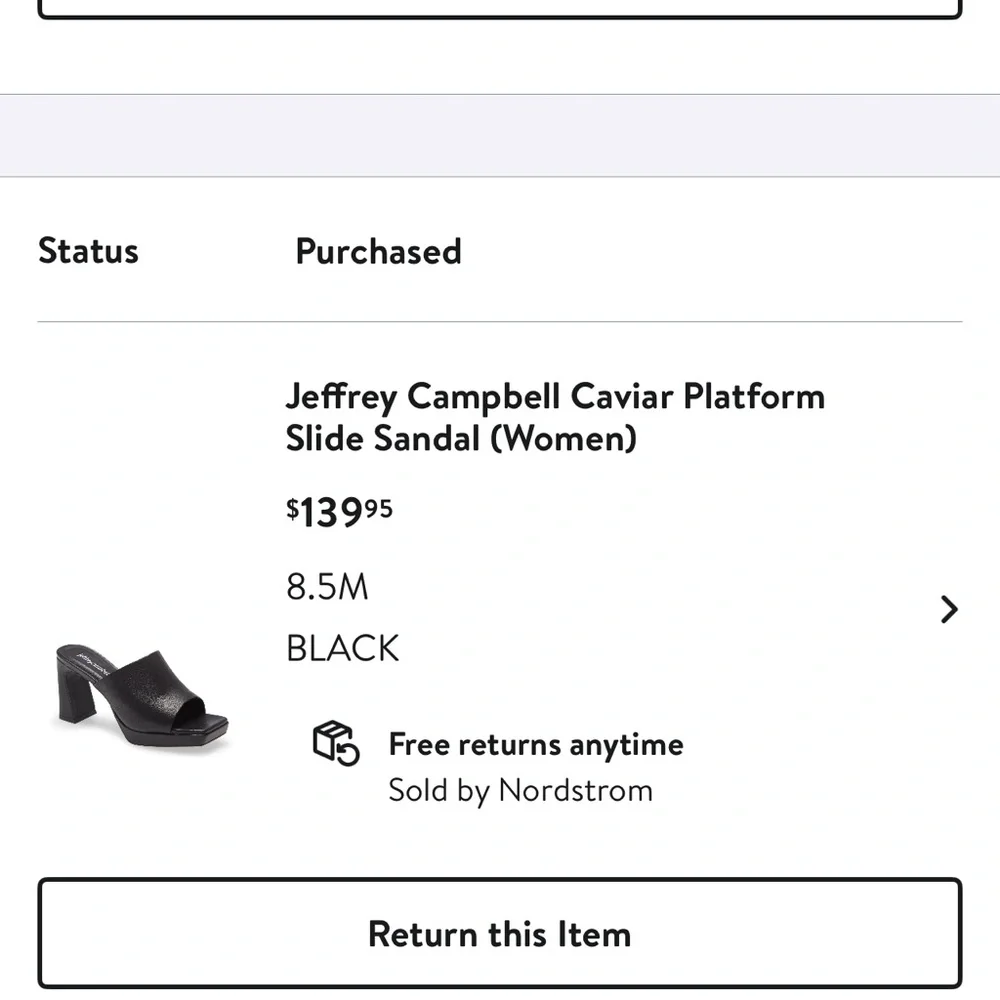 Jeffrey Campbell Caviar Platform Slide Sandal - Picture 8 of 10